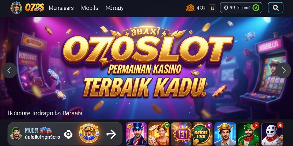 Tampilan gameplay mendebarkan dari 070SLOT di kasino.