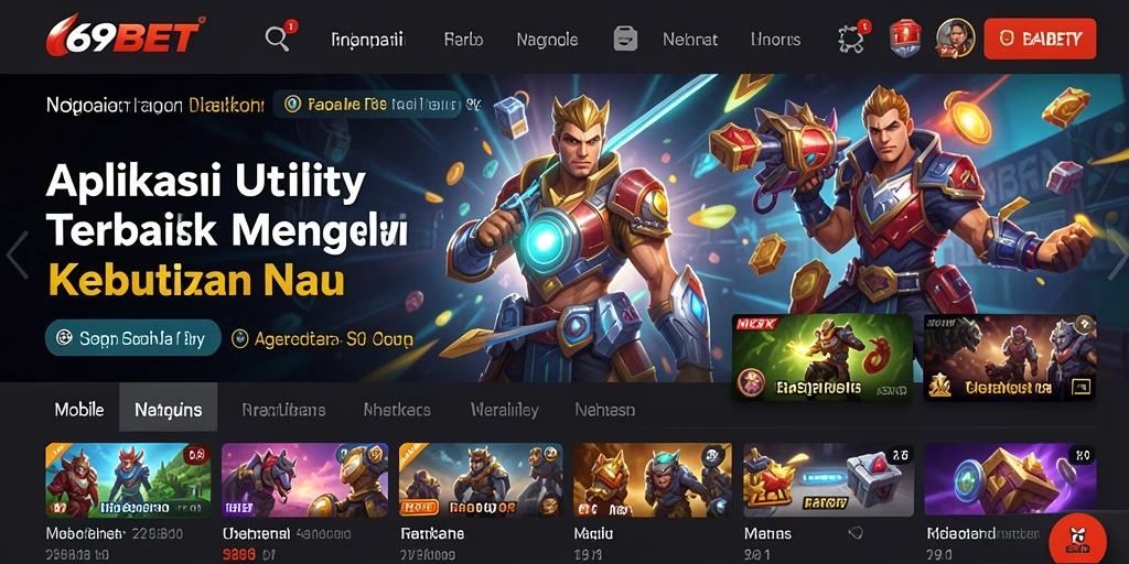 Tampilan antarmuka utama 69BET yang menarik dan fungsional.