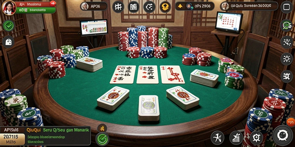 Tampilan menarik gameplay QiuQiu di API36.