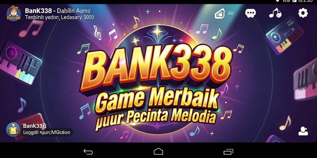 Screenshot BANK338 menampilkan gameplay musik yang menarik.