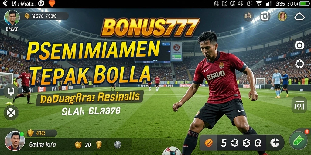 Tangkapan layar permainan <strong>BONUS777</strong> menunjukkan aksi intens di lapangan.