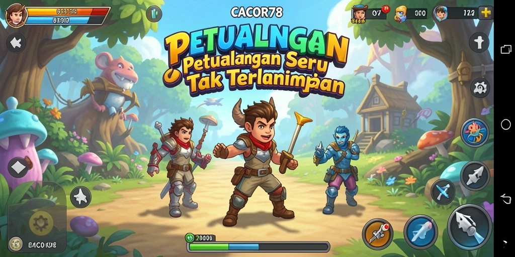Screenshot menampilkan aksi menegangkan dalam petualangan CACOR78.