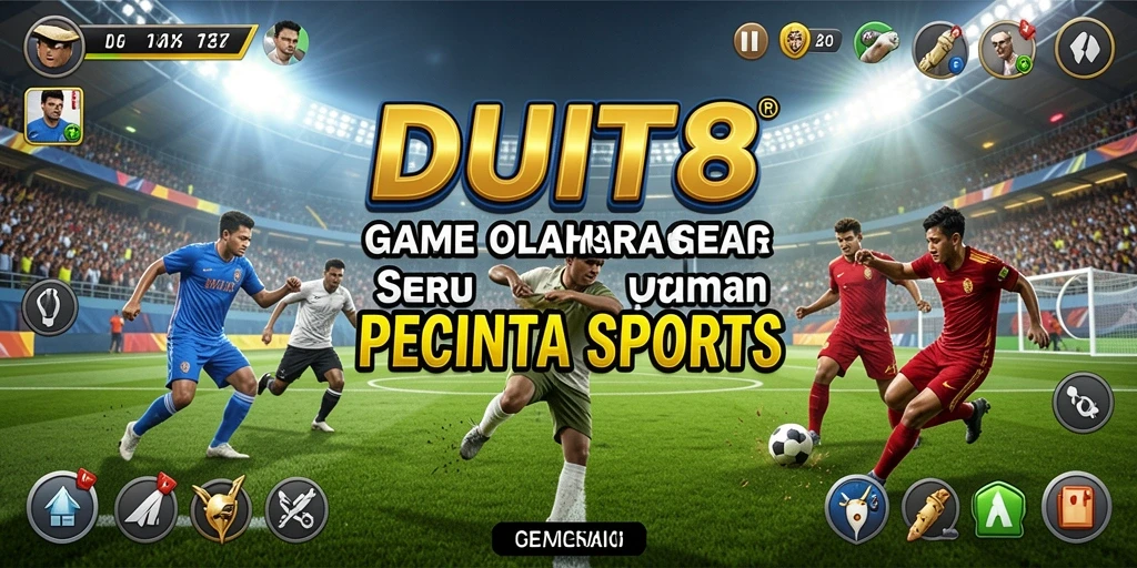 Tampilan gameplay <strong>DUIT8</strong> yang seru dan menegangkan dalam pertandingan olahraga.