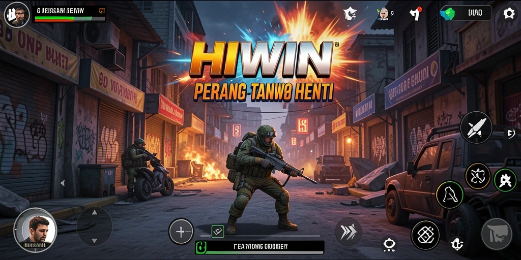 Tampilan gameplay HIWIN yang mendebarkan dan penuh aksi.