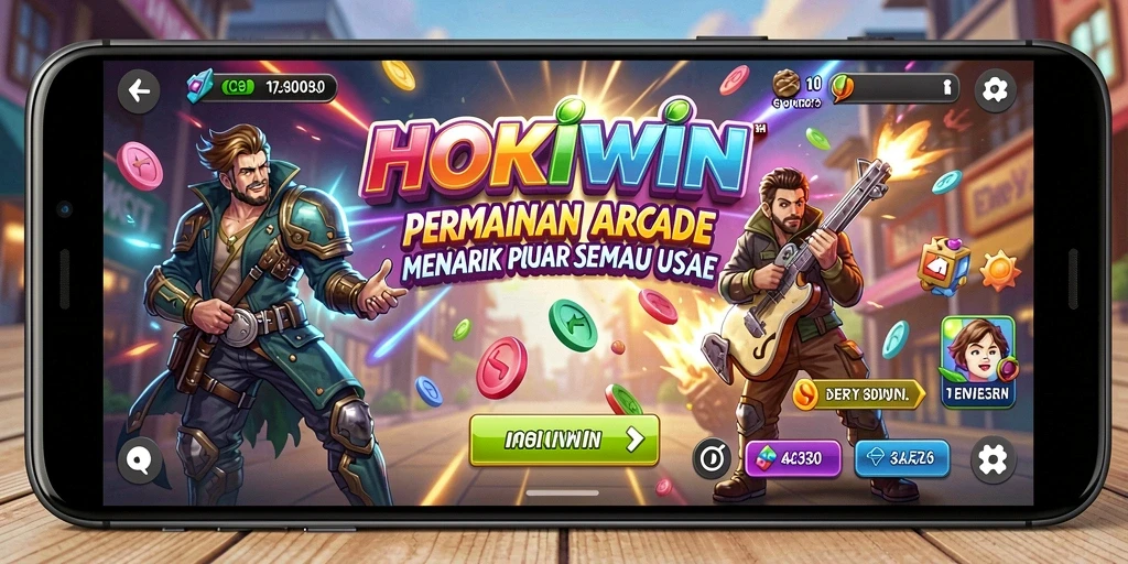 Tampilan gameplay HOKIWIN yang seru dan menantang.