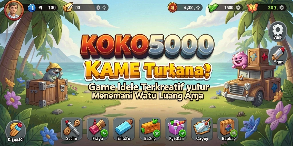 Screenshot gameplay KOKO5000 yang menampilkan suasana permainan Idle yang menarik.