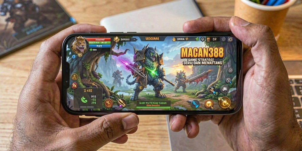 Tampilan menarik dari gameplay strategi di MACAN388