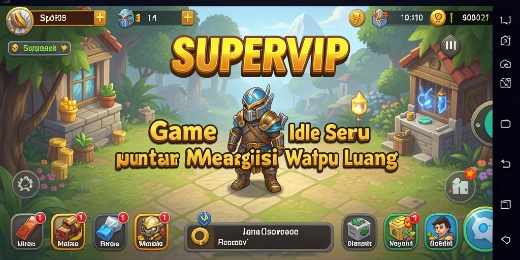 Tampilan gameplay SUPERVIP yang menarik dan interaktif.