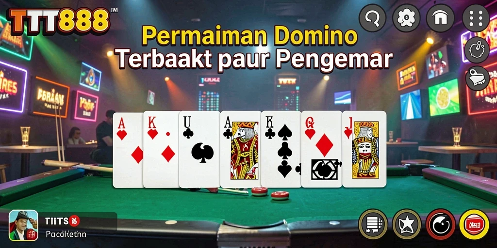 Screenshot utama TTT888 menampilkan gameplay seru dalam permainan Domino.